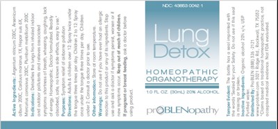 1 Fl. Oz. Bottle Label (Lung Detox   1 Fl. Oz. Bottle Label)